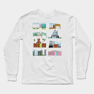 Mid mod houses Long Sleeve T-Shirt